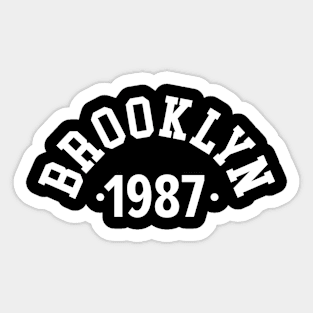 Brooklyn Chronicles: Celebrating Your Birth Year 1987 Sticker